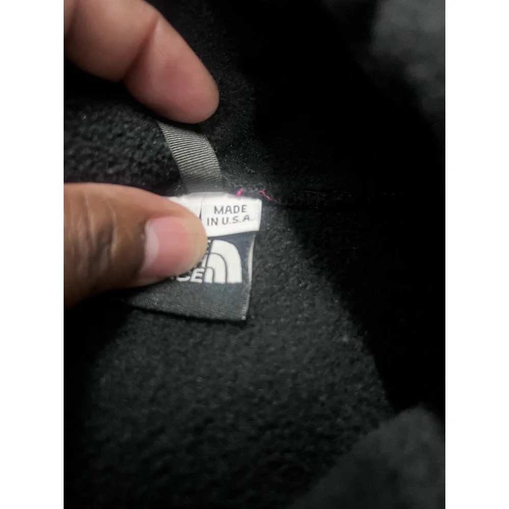 The North Face Jacket Mens Medium Pink Black Colorblock Fleece 1/2 Zip Gorpcore